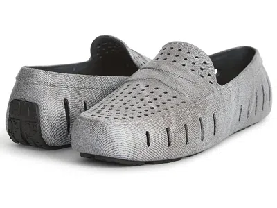 Floafers Country Club Driver Print Men's Lace-up Boots Black Denim: 11 M In Gray