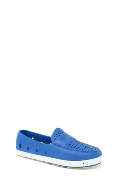 Floafers Kids' London Loafer In Royal Blue/ Bright White