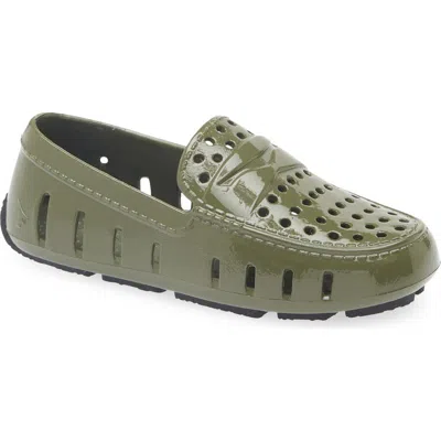 Floafers Kids' Prodigy Water Shoe In Cypress Patent/black