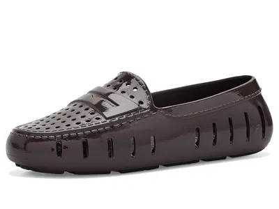 Floafers Posh Driver Patent Women's Shoes Chocolate Patent/black: 5 M, Eva In Brown