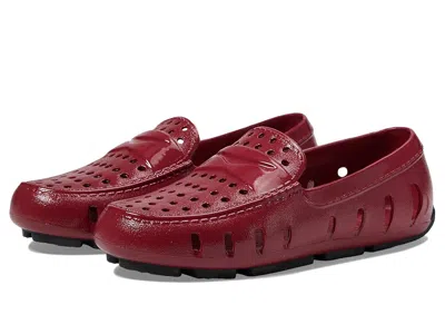 Floafers Prodigy Driver Patent (big Kid) Kid's Shoes Red Patent/black : 4 Big Kid M, Eva/synthetic