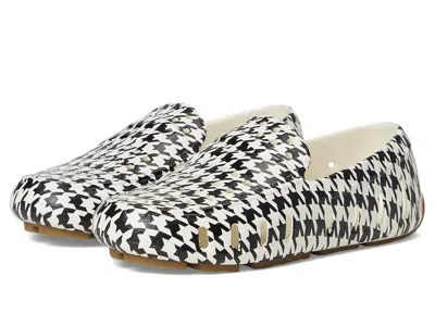 Floafers Prodigy Driver Print (toddler/little Kid/big Kid) Kid's Shoes Cream Black Houndstooth : 12 Little Ki