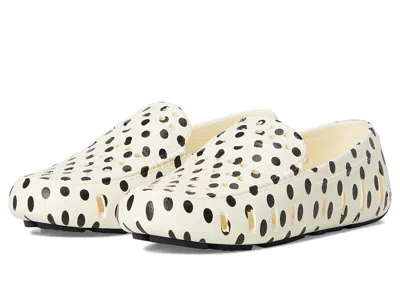 Floafers Prodigy Driver Print (toddler/little Kid/big Kid) Kid's Shoes Cream Dots/black : 12 Little Kid M, Ev