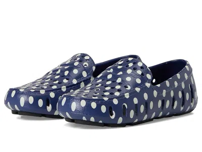 Floafers Prodigy Driver Print (toddler/little Kid/big Kid) Kid's Shoes Navy Dots/black : 13 Little Kid M, Eva