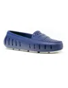 FLOAFERS WOMEN'S POSH DRIVER WATER SHOE IN NAVY PEONY/BRIGHT WHITE