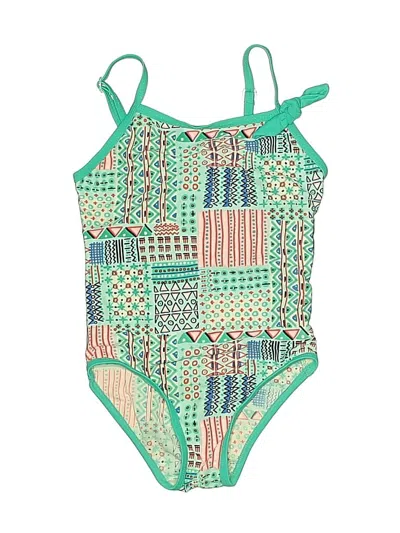 Pre-owned Floatimini Kids' One Piece Swimsuit In Green