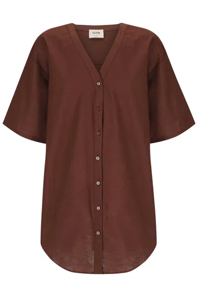 Floating Swim Women's Brown Sassari Beach Tunic - Chocolate