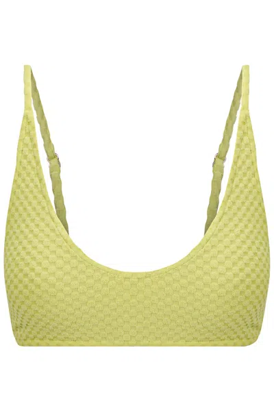 Floating Swim Women's Green Katakolon Top - Avocado Mosaic Terry