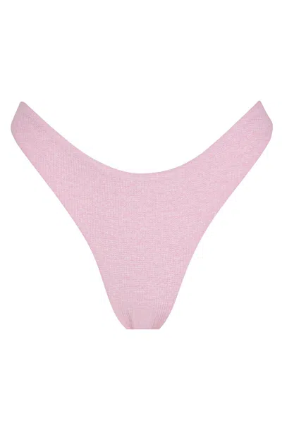 Floating Swim Women's Pink Canary Bottom - Berry Shake Waffle Knit