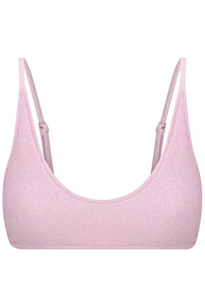 Floating Swim Women's Pink Katakolon Top - Berry Shake Waffle Knit In Purple