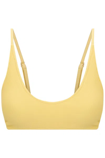 Floating Swim Women's Yellow Katakolon Top - Buttercup Rib