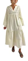 Floe Saguna Dress In Vanilla In White