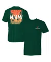Flogrown Men's Green Miami Hurricanes Repeat Poster T-shirt In Green