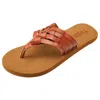 Flojos Women's Elena Thong Sandal In Tan/natural In Brown