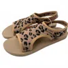 Flojos Women's Pique Flyknit Sandal In Tan Leopard In Brown