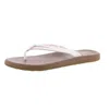 Flojos Womens Faux Leather Flip-flop Thong Sandals In Multi