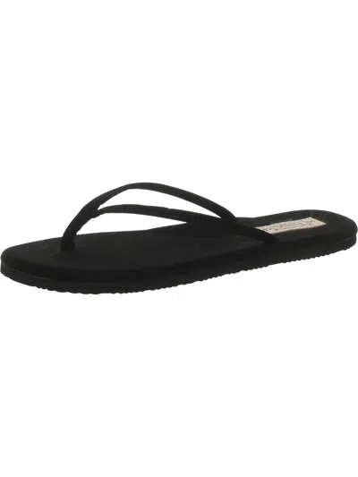 Flojos Womens Slip-on Flip-flop Thong Sandals In Black