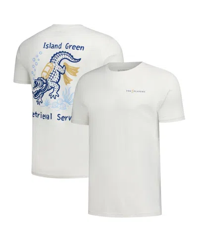 Flomotion Men's And Women's Cream The Players 17th Hole Retrieval Service T-shirt In White