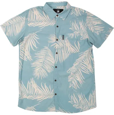 Flomotion Men's The Palms Woven Top In Blue