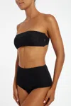 Flook The Label Belle Bandeau Top Black Mesh In Black