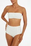 Flook The Label Belle Bandeau Top White Mesh In White