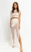 Flook The Label Camilla Top &amp; Emilia Skirt Set In White