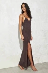 Flook The Label Diem Dress Chocolate Brown In Brown