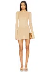 Flook The Label Elysia Dress Gold Sand In Neutral