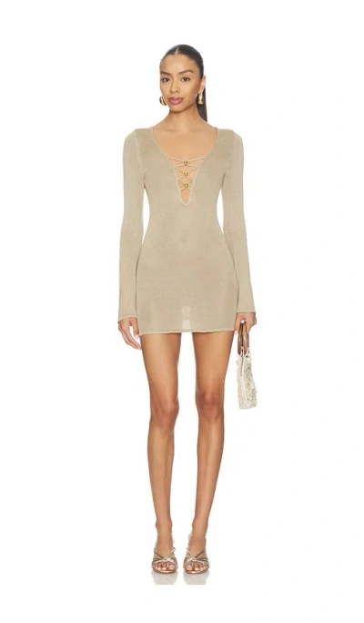 Flook The Label Farrah Mini Dress In Orange