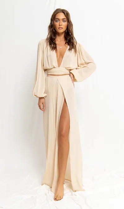 Flook The Label Fauna Skirt Buttermilk In Neutral