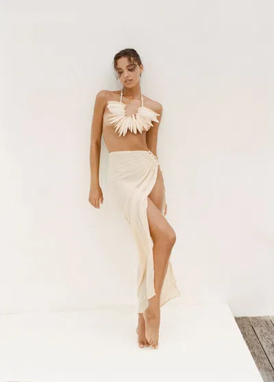 Flook The Label Noa Skirt Buttermilk In White
