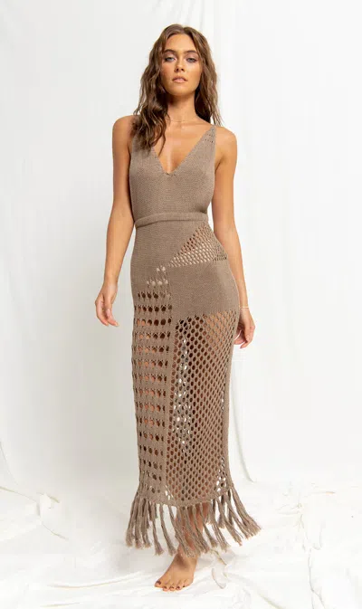 Flook The Label Rey Dress Fawn In Neutral