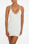 Flook The Label Zoey Slip Dress White In White