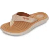 Floopi Cushion Flip Flop Sandal In Beige