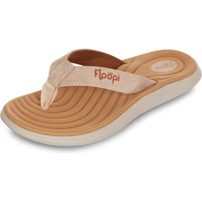 Floopi Cushion Flip Flop Sandal In Beige