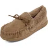 Floopi Faux Suede & Faux Fur Lined Slipper In Brown
