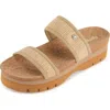Floopi Knit Platform Slide Sandal In Multi