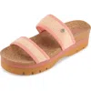 Floopi Knit Platform Slide Sandal In Multi