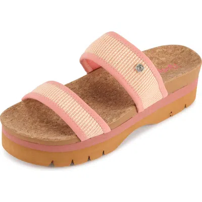 Floopi Knit Platform Slide Sandal In Multi