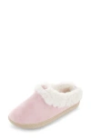 Floopi Slipper With Faux Fur Trim In Pink