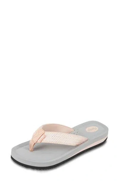 Floopi Sofia Sparkly Flip Flop In Gray