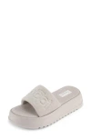 Floopi Terry Platform Slide Sandal In Gray