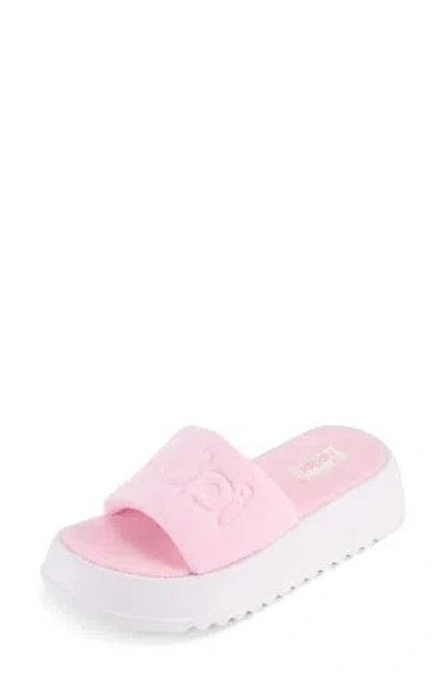 Floopi Terry Platform Slide Sandal In Multi