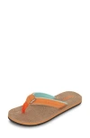 Floopi Textured Flip Flop Sandal In Tan