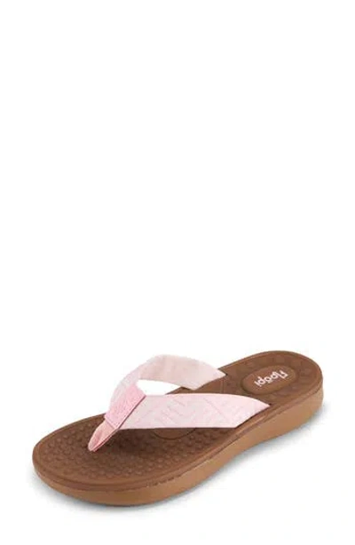Floopi Woven Flip Flop Sandal In Pink