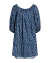 Floor Short Dresses In Blue