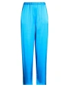 Floor Woman Pants Azure Size M Viscose, Elastane In Blue