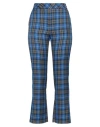 Floor Woman Pants Bright Blue Size S Polyester, Viscose In Blue