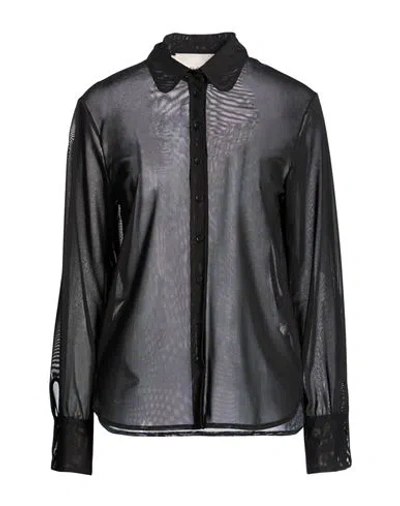 Floor Woman Shirt Black Size M Polyester, Elastane