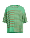 Floor Woman Sweater Green Size M Cotton In Green